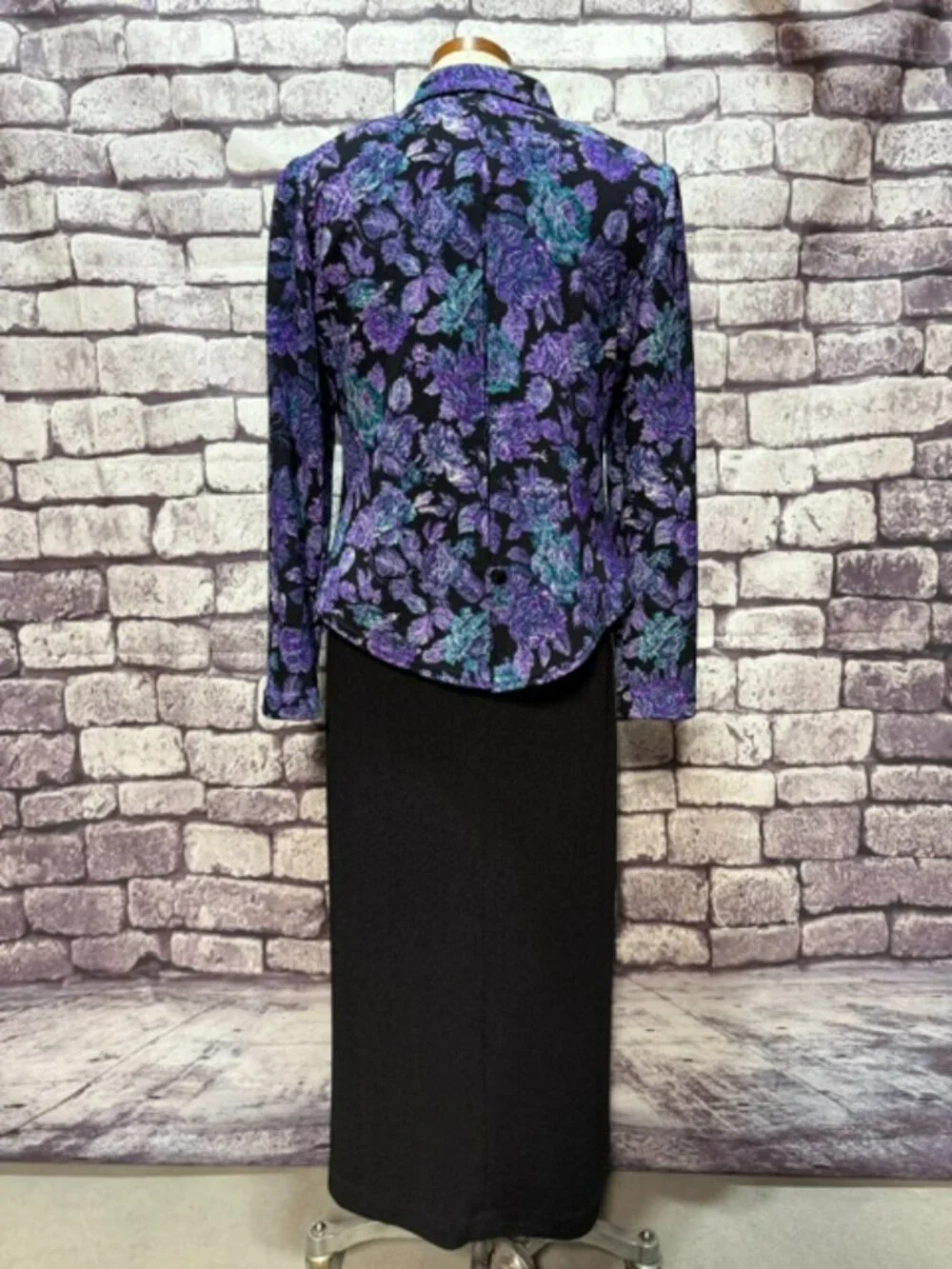 K Studio Multicolored Dress & Matching Jacket Set Size 8